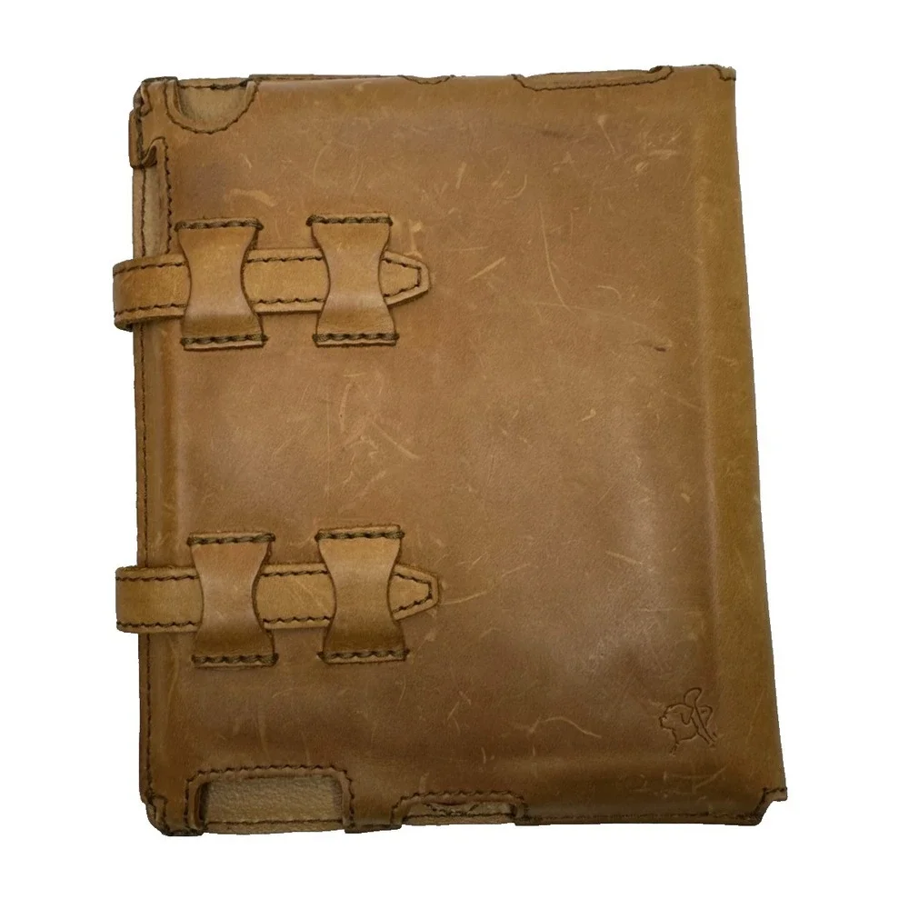 Saddleback Leather Tablet ipad ebook Case 8x10 Chestnut Brown Distressed Durable